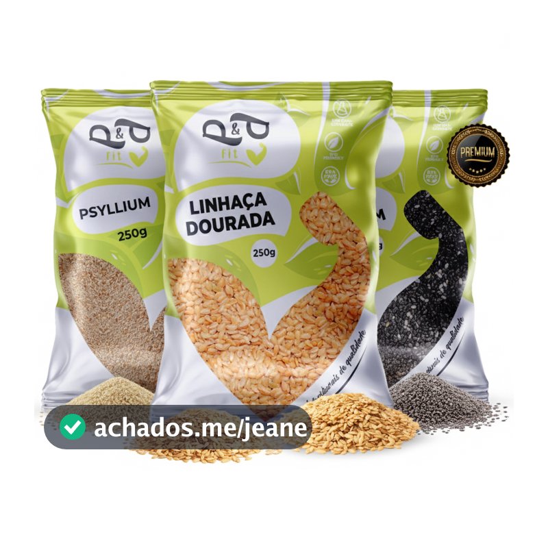 Kit Mix Fibras e Sementes Low Carb – Semente de Chia + Linhaça + Psyllium 750g