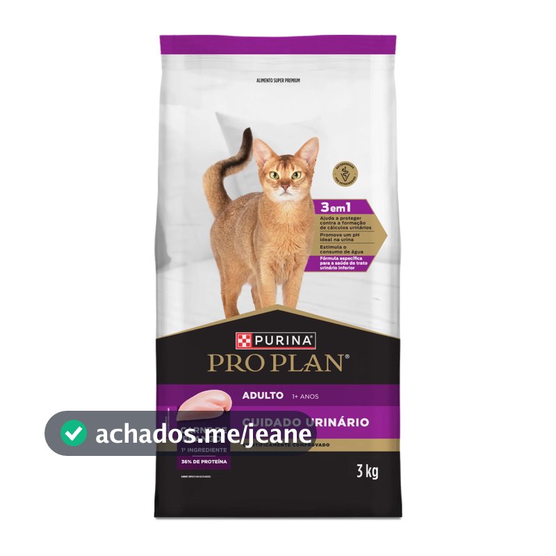 Ração Pro Plan Gatos Cuidado Urinário Frango 7,5Kg