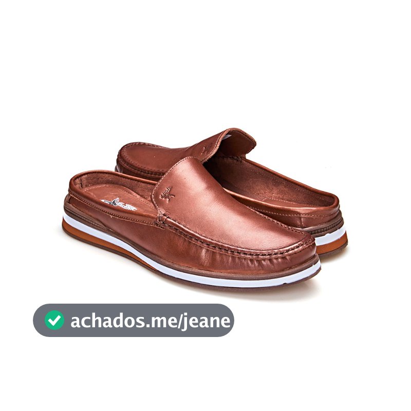 Mule Vancouver Masculino Despojado Moderno Estiloso Slip On Confortável em Couro Látego Legítimo
