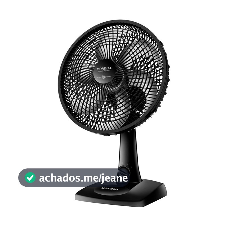 Ventilador de mesa 30 cm 6 pás com 3 velocidades - VSP-30-B - Mondial