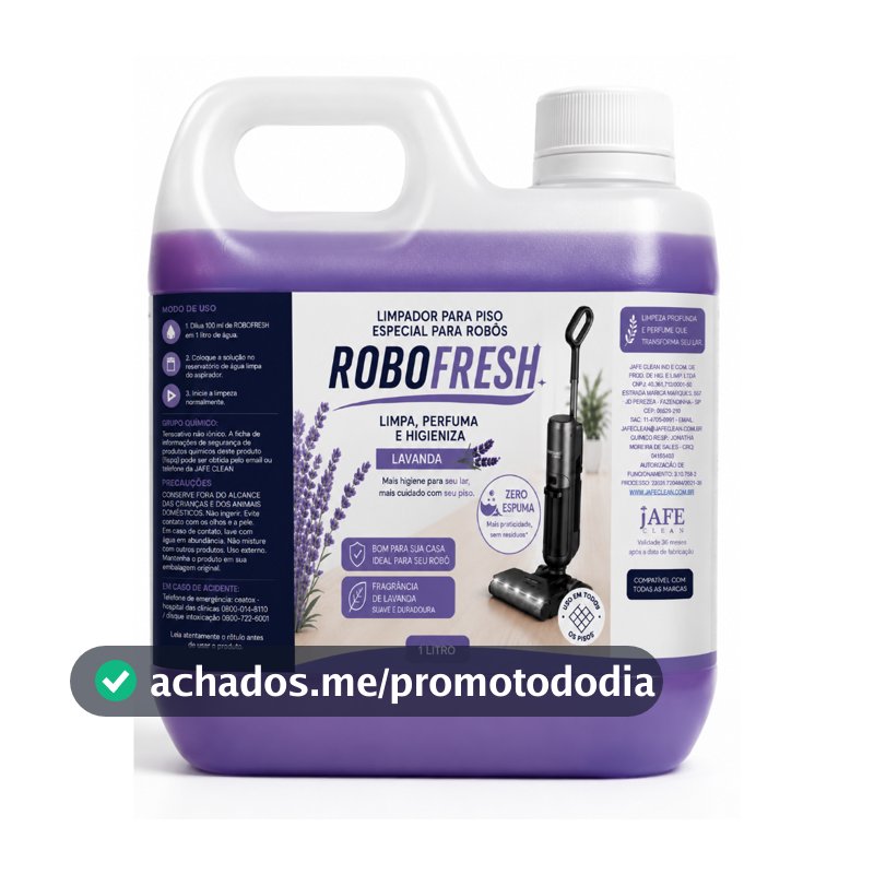 Desinfetante Para Robô Aspirador Robô Fresh Zero Espuma Compativel com todos os modelos e marca 1 Litro