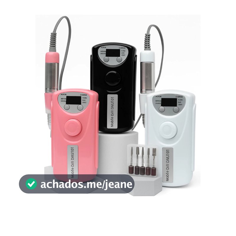 Motor LIXADEIRA portátil 30.000 RPM Bivolt unhas Manicure Pedicure sem fio – SQ8556