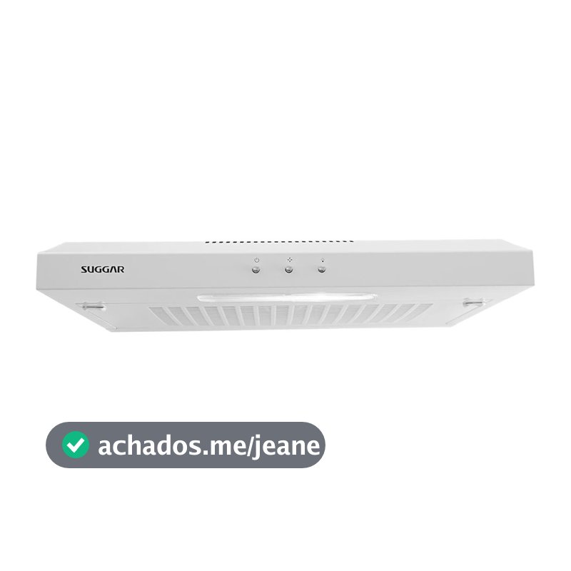 Depurador de Ar Suggar 60cm Slim com Dupla Filtragem Dps160bibr Branco Bivolt