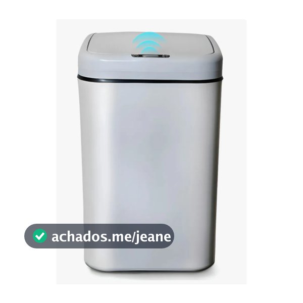Lixeira Sensor Movimento Automático Inteligente Recarregavel Toque Cesto Lixo Casa 12/17Litros e Lixeira de Pilha AA 20L