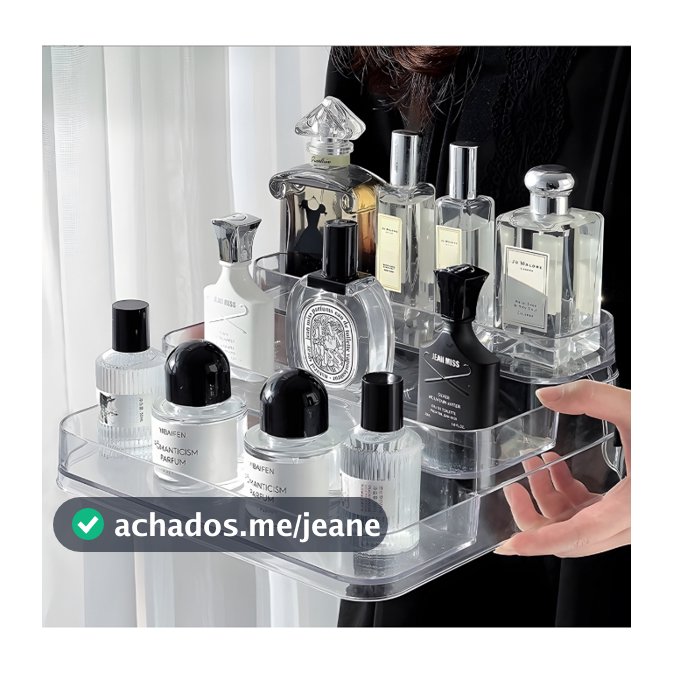 💎Expositor de Perfumes Cosméticos  com 3 Andares Multiuso Organizador Prateleira Acrílico