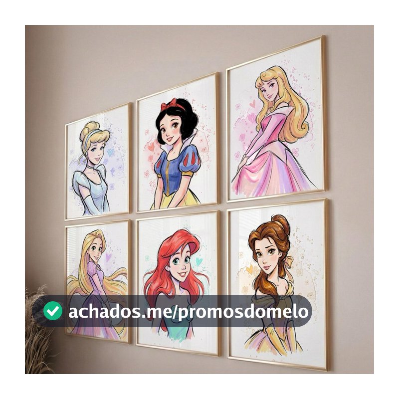 quadros princesas disney quarto menina brinquedos delicado