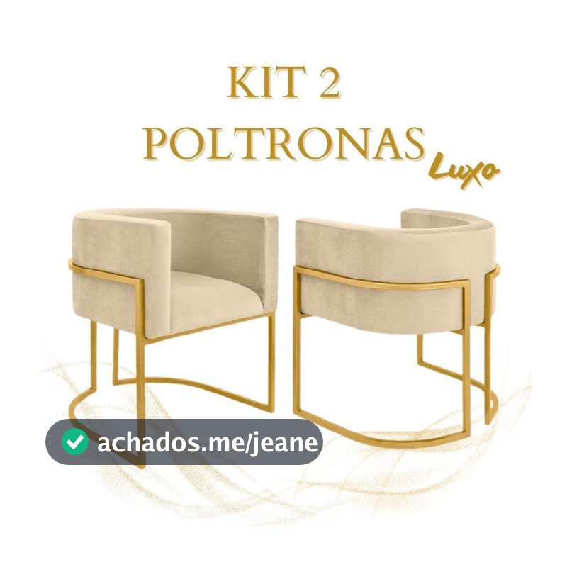 kit 2 Poltronas Betina veludo Decorativa Sofa Cadeira para Clinica Recepção Consultório Cadeira para Mesa Sala Jantar