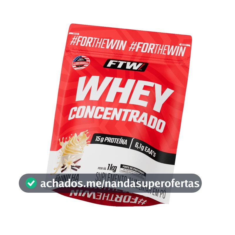 Whey Protein Concentrado 1kg Refil - FTW