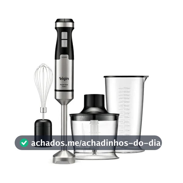 Mixer 3 Em 1 Power Inox Elgin 1000w MIX3X Triturador Inox