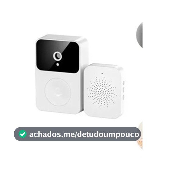 Campainha C/ Câmera Wifi S Fio Inteligente Interfone C Áudio 110v/220v