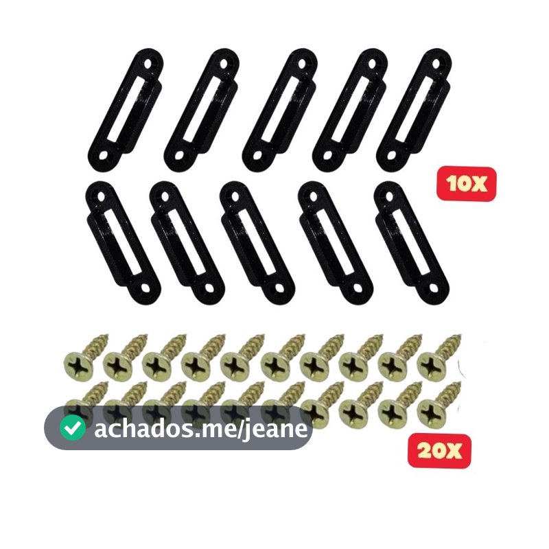 Kit com 10 presilhas salva fundo de gavetas 10 presilhas