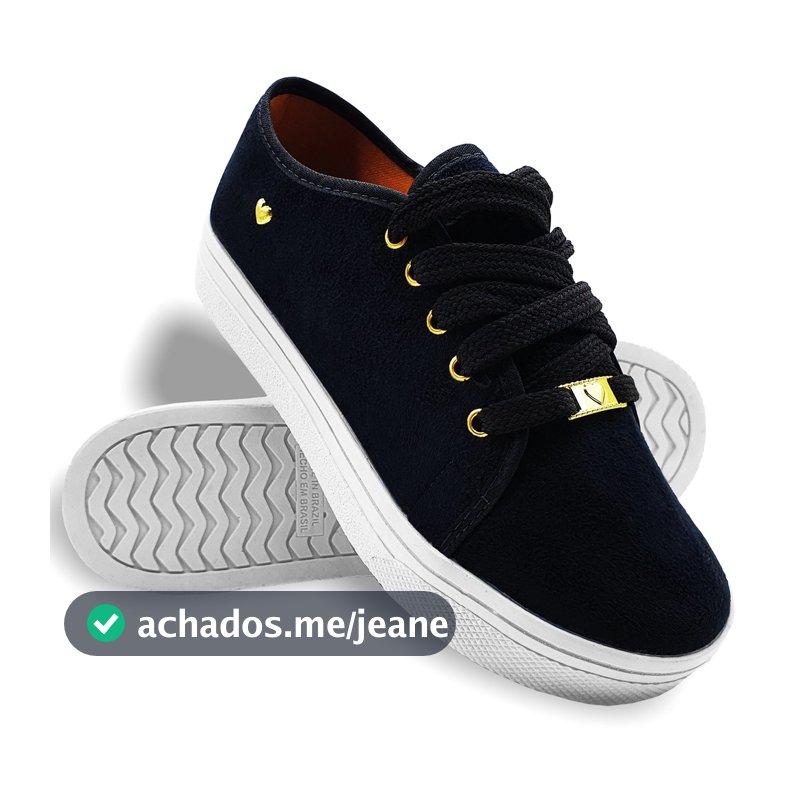 Tênis Feminino Ping Coração Casual Confortável