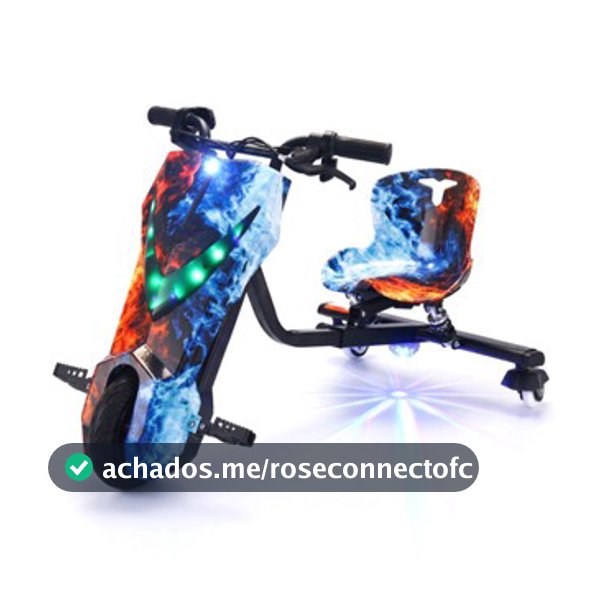 Triciclo Elétrico Drift Motorizado 250W350w Adulto/Infantil 6" 8" Polegadas 3 Velocidades Bluetooth Led