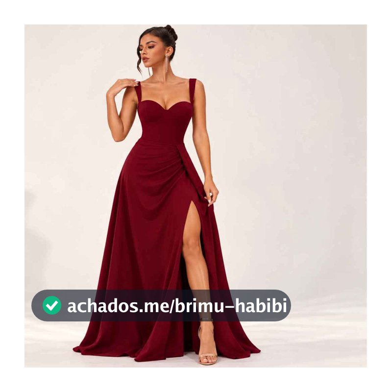 Vestido Longo Festa Feminino Duna Primiun Elegante formatura casamento Festa 2026