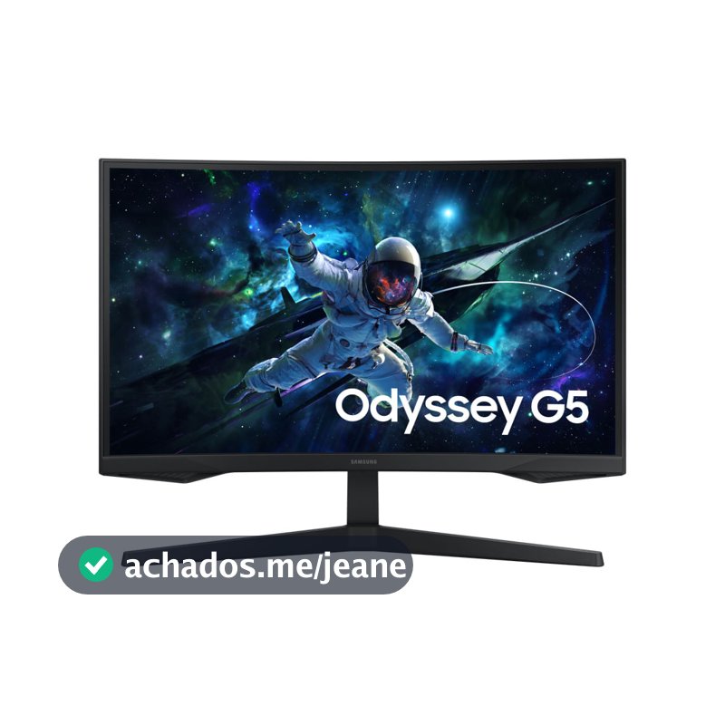 Monitor Gamer Samsung Odyssey G5 27", QHD, 165Hz, 1ms,  Freesync, HDMI, DP