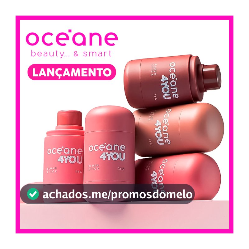 Océane 4You Blush Stick 7,5g (Efeito matte e textura cremosa que combina com todos os estilos)
