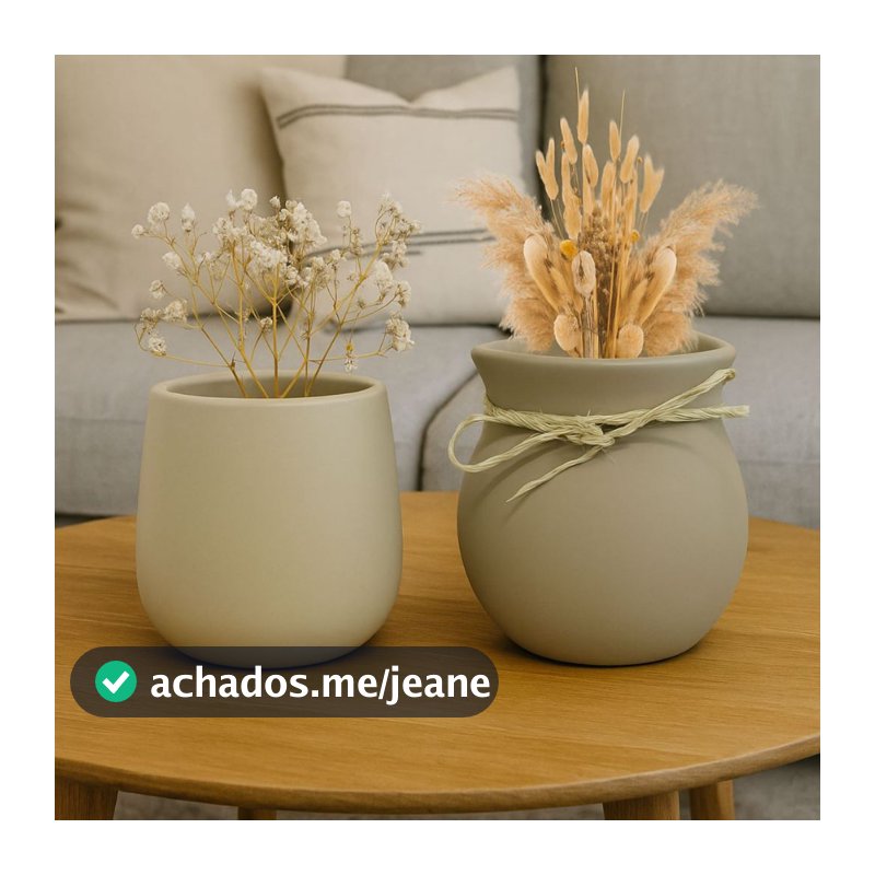 Dupla De Vasos Cachepots Decoração Sala Cozinha Casa MURINGA E GOTA