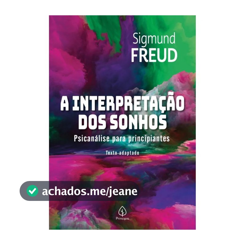 Livro A Interpretação dos Sonhos - Editora Principis