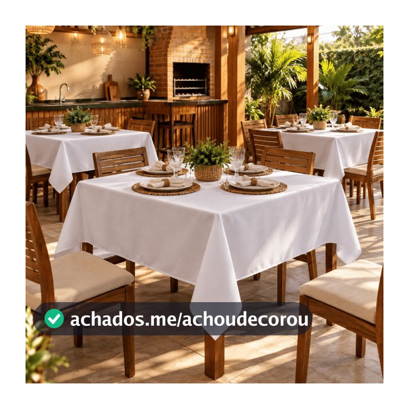 Kit 11 Toalhas  1,50m X 1,50m Oxford Festa Buffet Decoração Acabamento Em Overloque