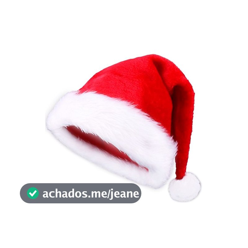 Kit Gorro do Papai Noel Confortável Natalino Fantasia Touca de Natal Veludo 1, 2, 3 ou 4 un Árvore de Natal Presente Bom