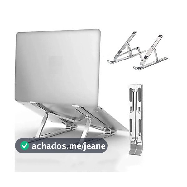 Laptop Suporte Base Notebook Tablet Alumínio Dobrável Portátil