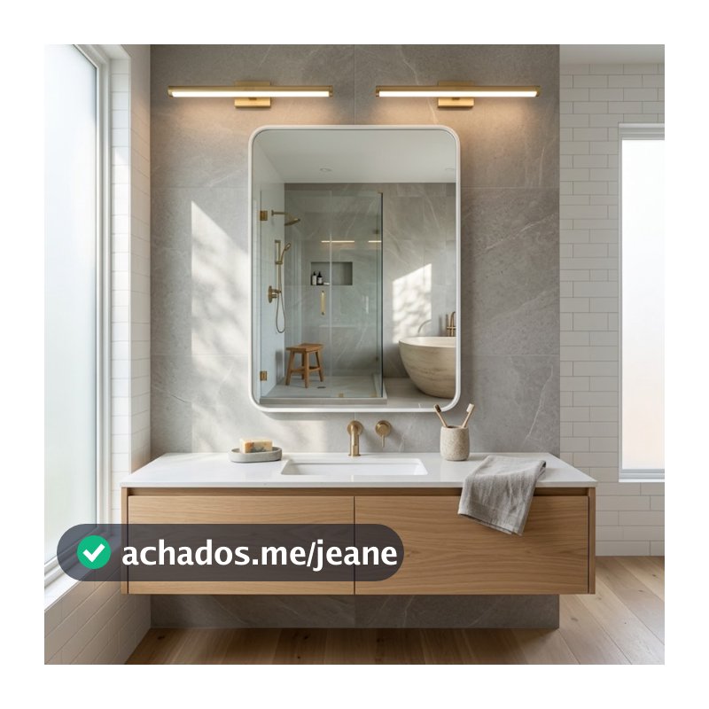 Espelho Lopazzi Retangular Retrô Com Moldura em Alumínio 70cmX50cm Para Sala Quarto Banheiro