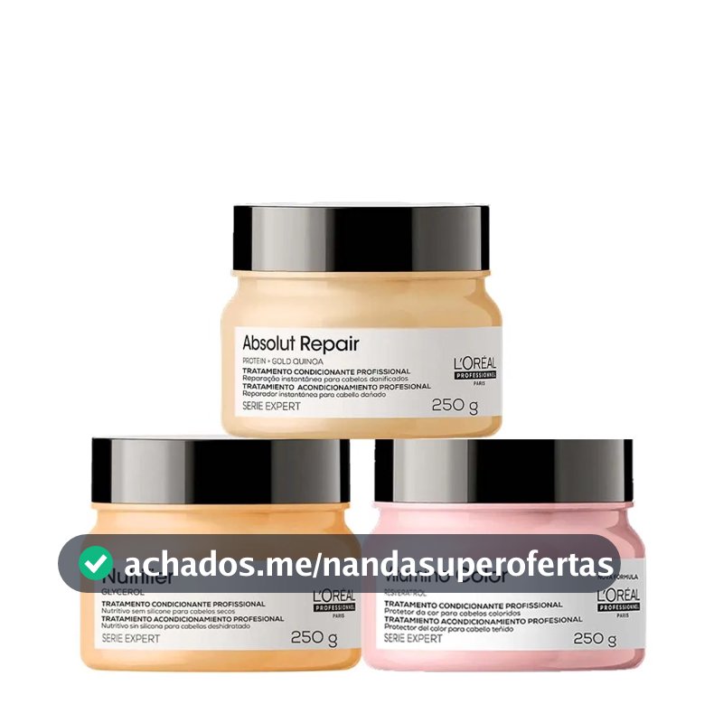 Loreal Kit Cronograma Capilar Loreal 03X250G - Escolha o Seu Kit