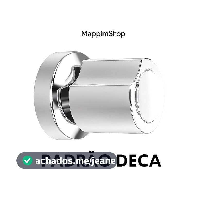 Acabamento Registro Deca Cromado para Banheiro Volante Metal 1/2 3/4 Luxo C40