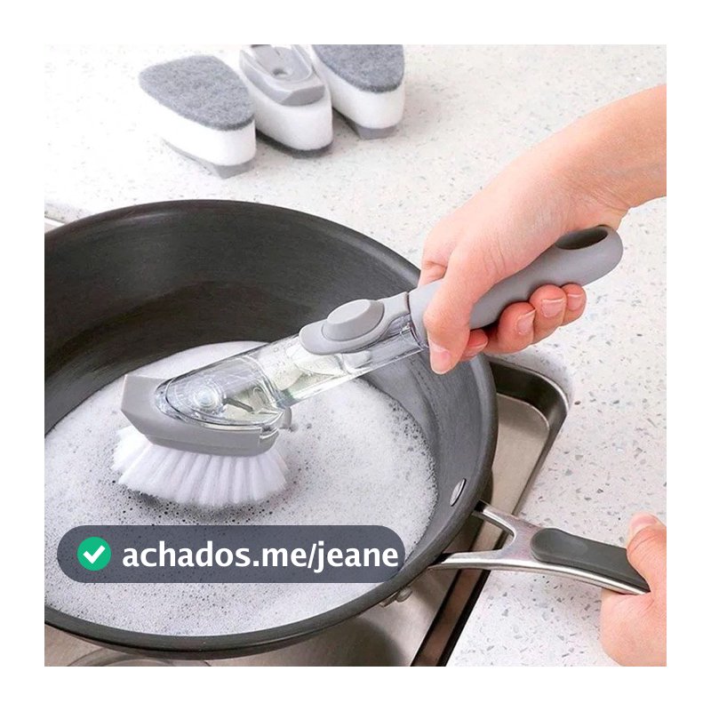 Escova de limpeza de plastico para panelas c/2 pecas Multifuncional