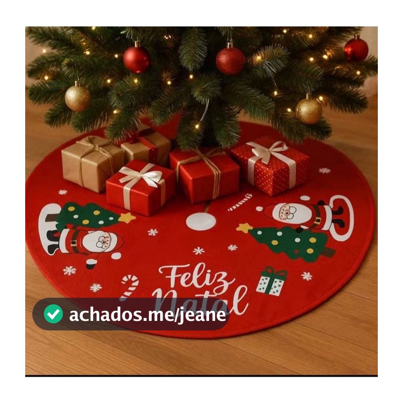 Tapete Saia 40cm Árvore de Natal Decoração Natalina para Pinheiro