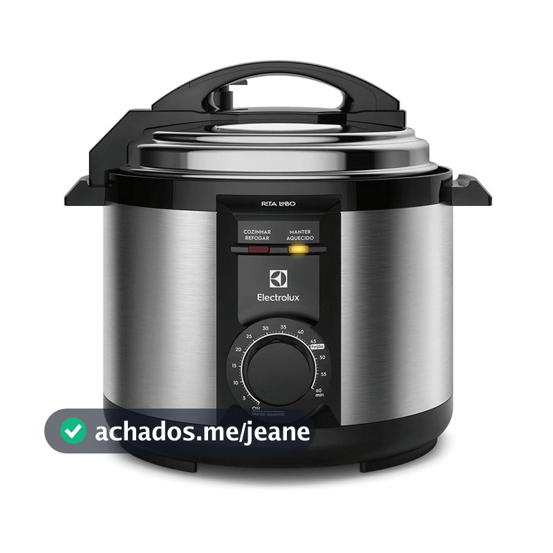 Panela de Pressão Elétrica Electrolux por Rita Lobo 5L Preta Efficient c/ Timer (PCE20)