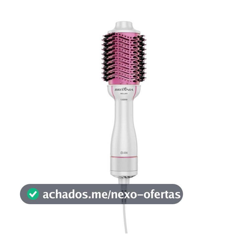Escova Secadora Britânia 4 em 1 Nanocerâmica 1300W BELLA01