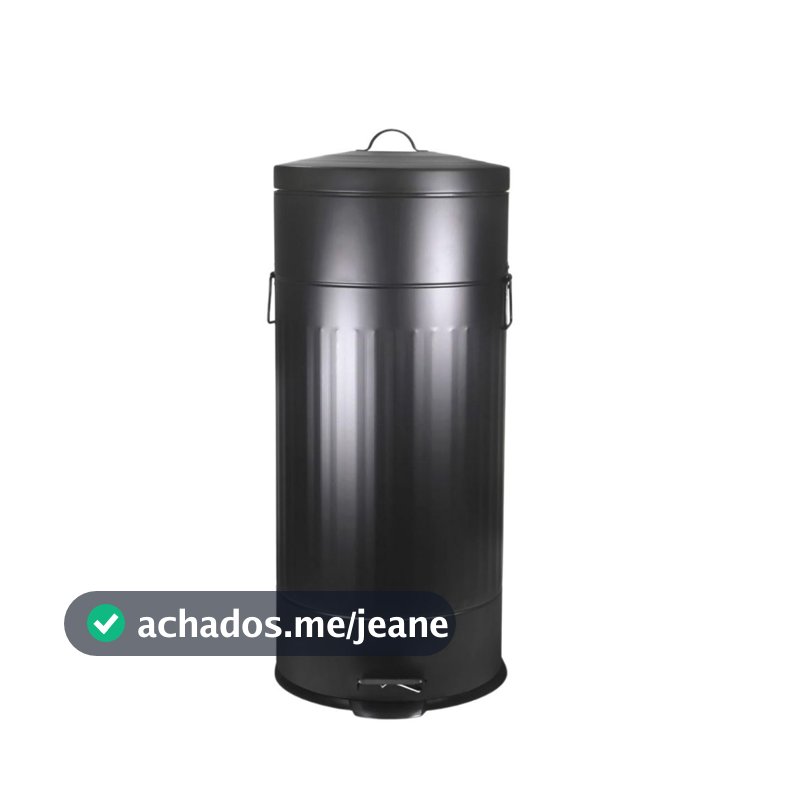 Lixeira Retrô 30L Balde Removível Pedal Fechamento Suave Banheiro Cozinha Lavanderia Vintage