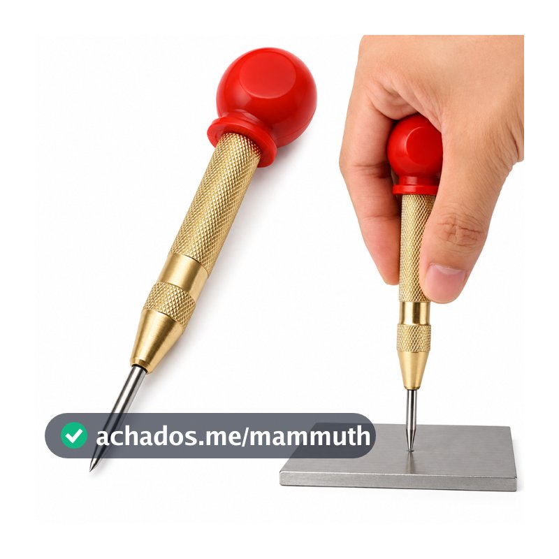 Punção Automático de Impacto Marcador Centro Furo Metal Ferro Aço Chapa Serralheiro Sem Martelo Alta Precisão Profission