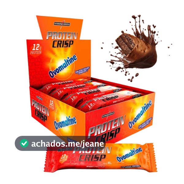 Protein Crisp Novo Sabor Barra de Proteína Integralmédica Cx