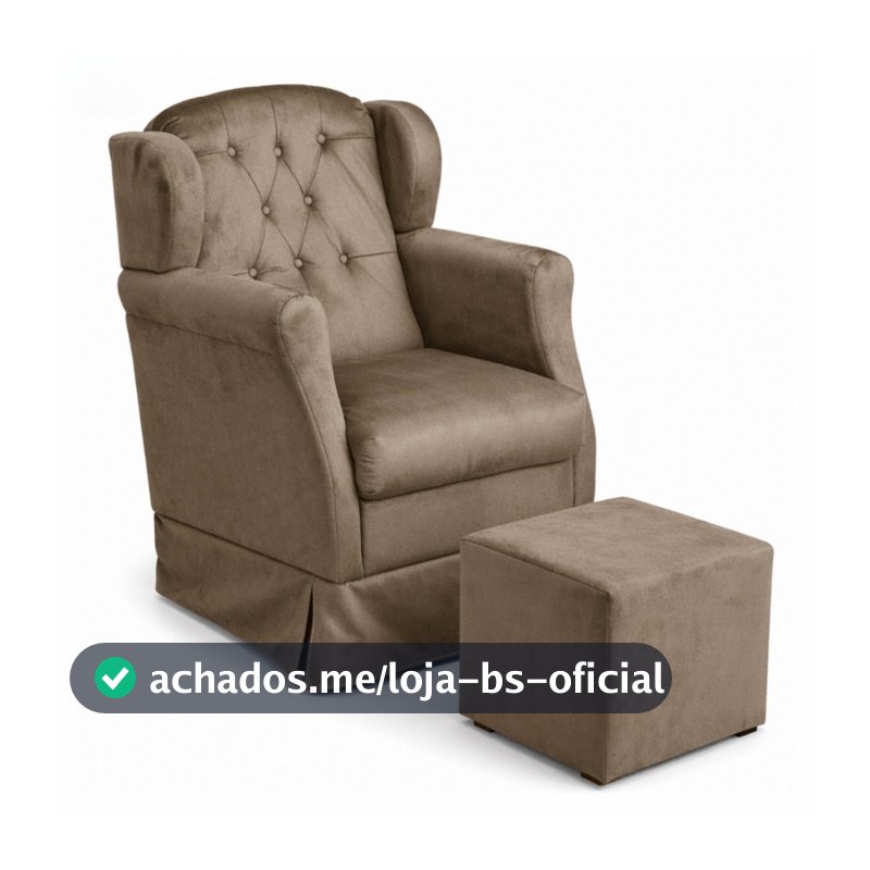 Poltrona de Amamentação com Balanço e Puff – Conforto para Mãe e Bebê + Brinde