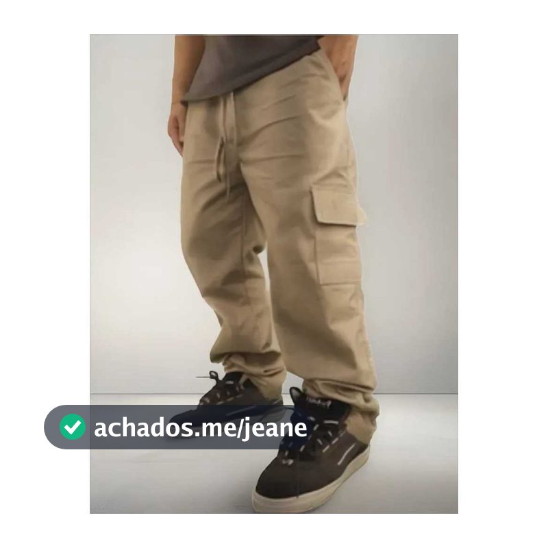 calça cargo masculino skat jeans e sarja