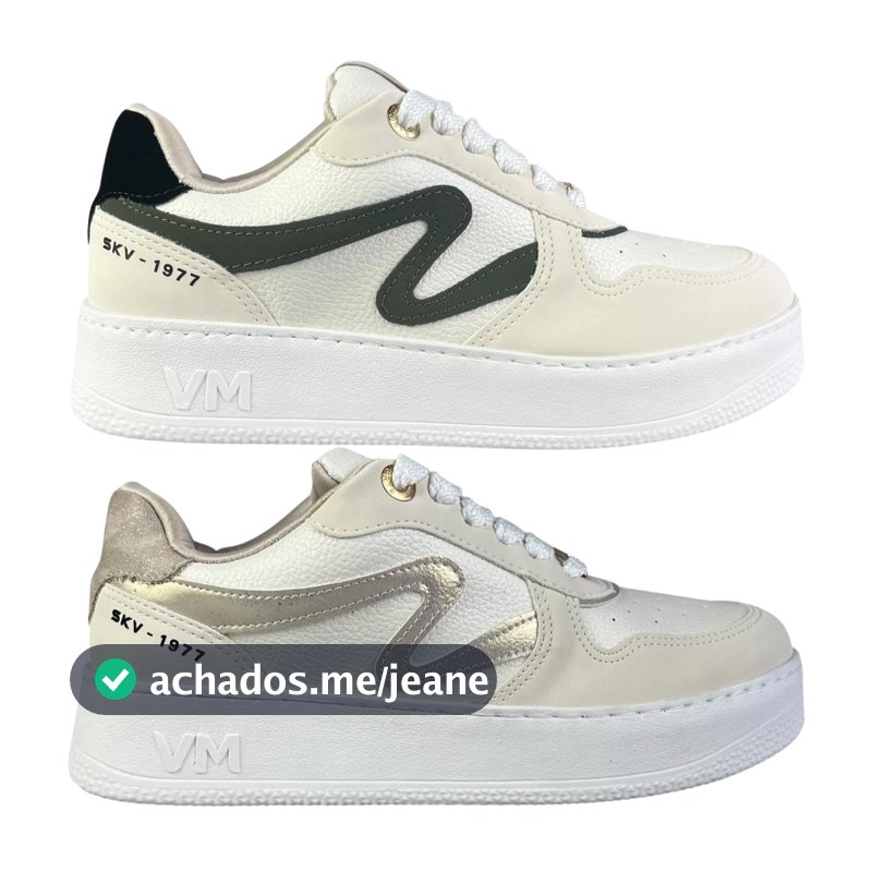 Tênis Casual Feminino Via Marte Flatform Confortável Estiloso Leve Original Moda