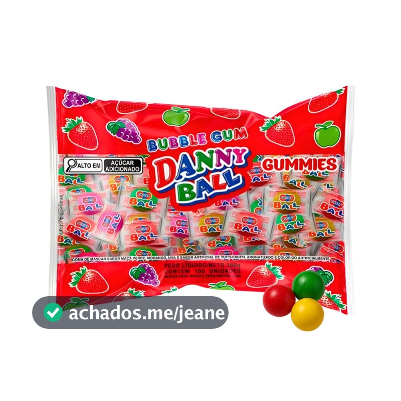 Chicletes De Bola C/100 Unidades Danny Ball
