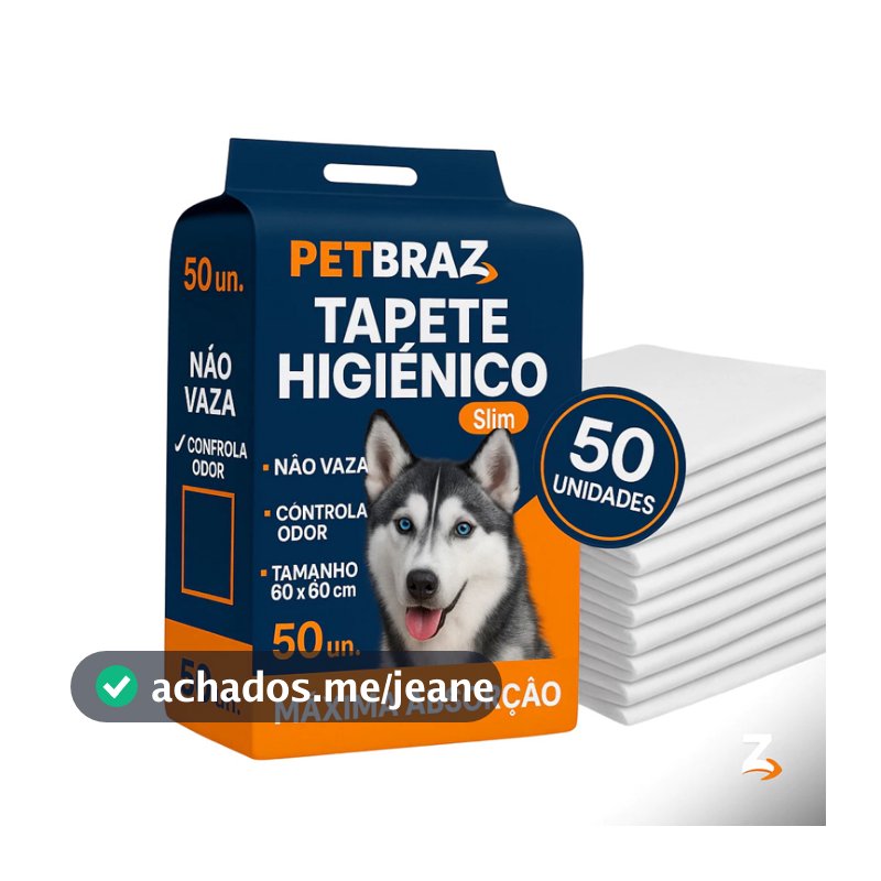 Tapete Higiênico Descartável para Cachorro Unidades 60x60 cm - Fralda Pet Xixi Cão Pequeno Médio