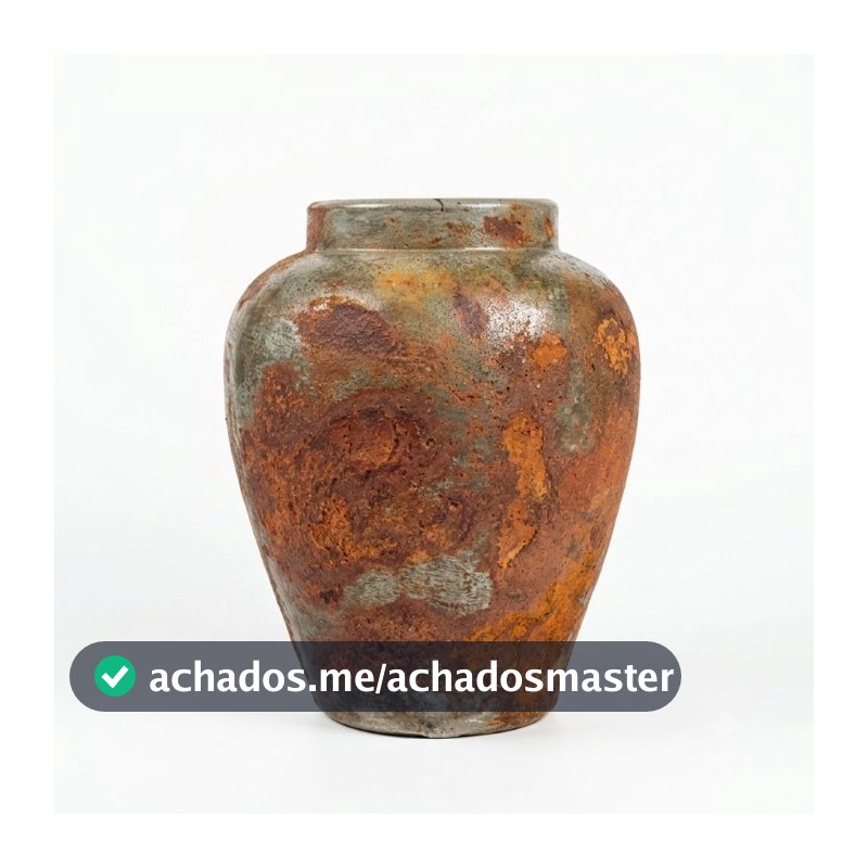 Vaso de Planta Decorativo de Cimento Rústico 40cm altura