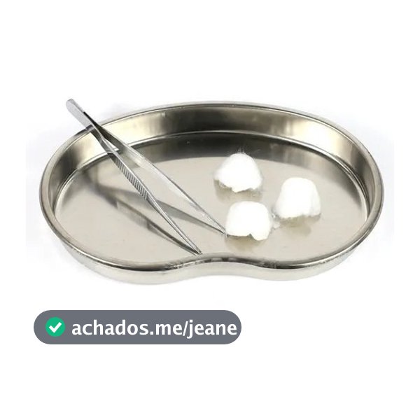 Bandeja Inox P/ Procedimento Médico Veterinário Podólogo Manicure OFERTA