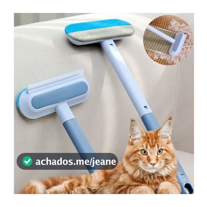 Escova Removedora de Pelos para Cães e Gatos – Multifuncional, Tira Pelos de Roupas e Remove Pó