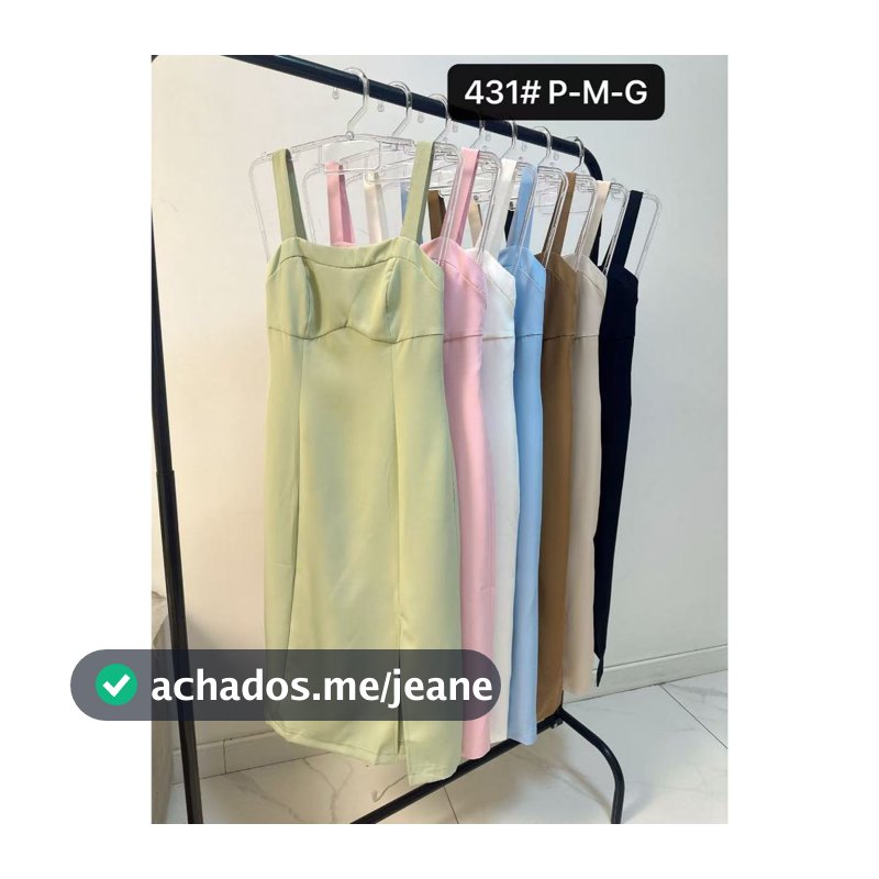 YAN FASHION Vestido Midi Feminino Alfaiataria com Fenda Recorte Busto Estilo Moderno