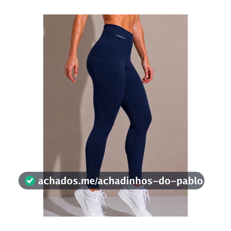 Calça Legging Suplex Poliamida C/ Bolso Lateral Corrida