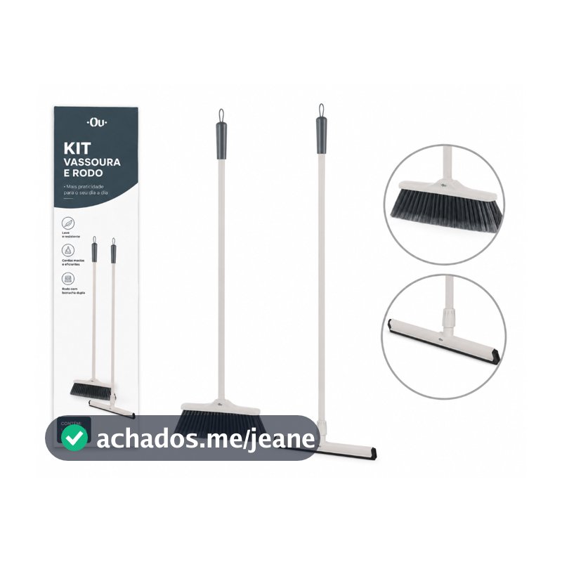 Kit Vassoura e Rodo OU Linha Flow KTE197BGF