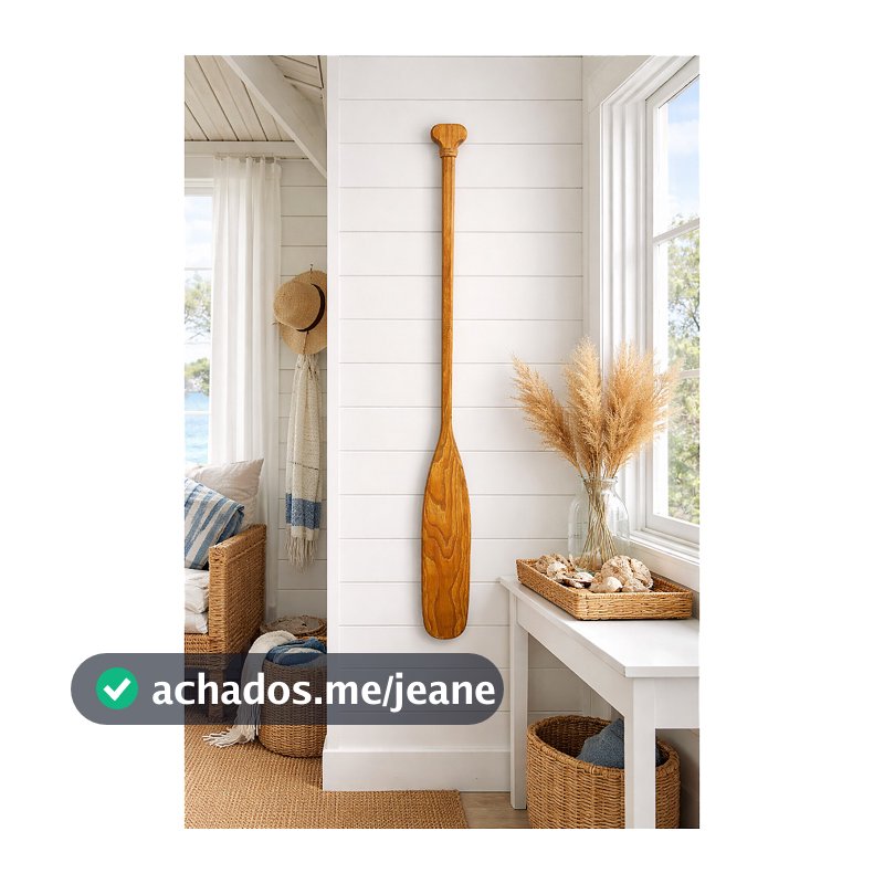 Remo Decorativo de Parede 100 cm em Madeira