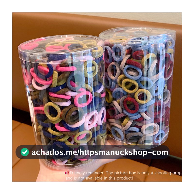 Crianças Faixas De Cabelo Conjunto Macio Elástico Sem Emaranhado Suave Rabo De Cavalo Laços Para Meninas Uso Diário 100