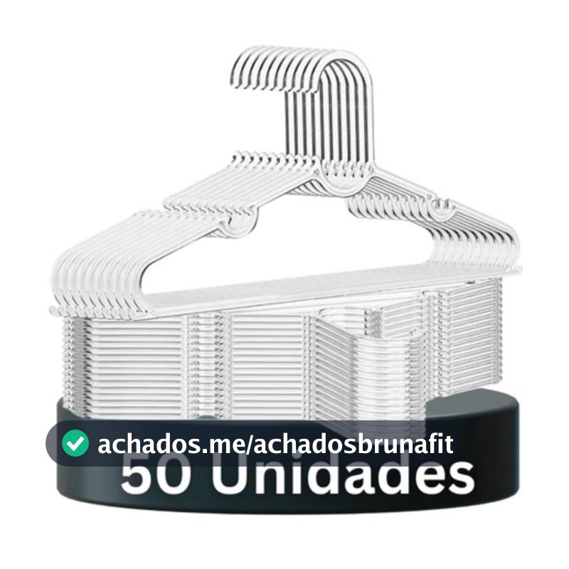Cabide Acrílico Kit Cabides Para Roupas Transparente Adulto Reforçado Organizador