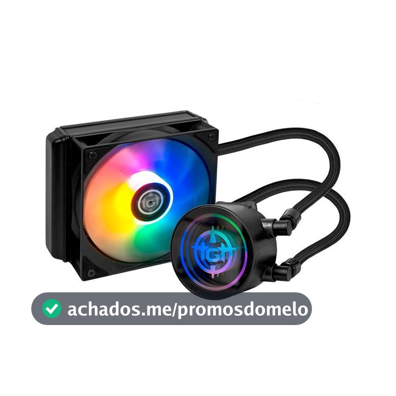 Water Cooler TGT Spartel V3, Rainbow, 120mm, Preto, TGT-SPLV120-BK01